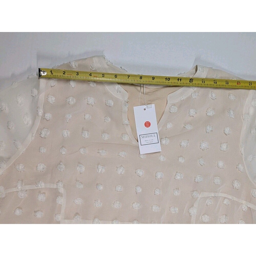Dusty Pink & Ivory/Cream Swiss Dot Shift Dress XXL (2 dresses) - Picture 8 of 16